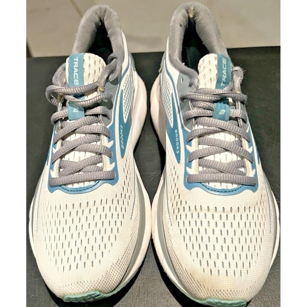 Brooks Trace 2 Women's 6.5B Grey / Aqua 1203751B185 - Picture 9 of 13